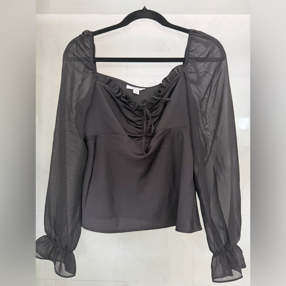 Topshop black top, size 6